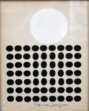 Victor Vasarely, Untitled Black and White Dots, Silkscreen