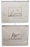 Bernar Venet, from Line, Arc, Angle Suite "Position of an Undetermined Line"