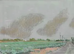 Robert Warren Dash, Violet's Weather, 1981, Pastel on paper