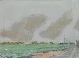 Robert Warren Dash, Violet's Weather, 1981, Pastel on paper