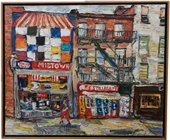 Midtown Restaurant by Philip Sherrod, 1975, Oil on canvas, offered Jan 2026