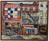Philip Lawrence Sherrod, Midtown Restaurant, 1975, Oil on canvas