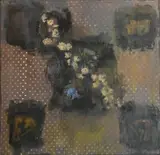 Doug Anderson, Wild Roses, 1988, Acrylic, oil on fabric