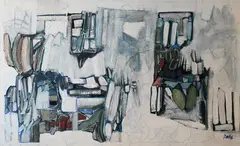 Large Blue by Charles "Bud" Deihl, circa 1968, Oil on canvas, offered Oct 2025
