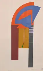 Guardian III by Budd Hopkins, 1980, Silkscreen, A.P. 8/25, offered Oct 2025