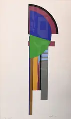 Guardian VII by Budd Hopkins, 1980, Silkscreen, A.P. 8/25, offered Oct 2025