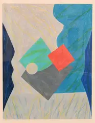 Robert Yucikas, Mexico, Oil pastel on paper