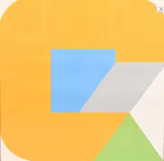 Untitled (Geometric Composition in Orange, Blue and Green) by Georg Karl Pfahler, circa 1970, Silkscreen, offered Oct 2025