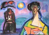 Abraham Rattner, Two Women Reading