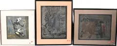 Hans Erni, Bulls, Lithograph