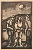Georges Rouault, Christ in Conversation, Woodcut engraving