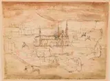 Zao Wou-ki, La Vieille Ville, 1953, Lithograph