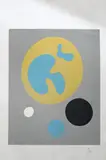 Jean, Arp (French/German 1886-1966) "Le Soleil Recycle", 1965, Woodcut