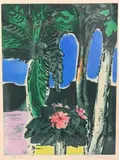 Karl Schrag, Blue Arches, 1979, Aquatint etching