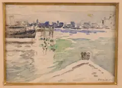 Fred Wagner, The East River, N.Y., Watercolor on paper