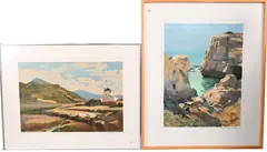 Everett Kinstler, Windmill on a Hill, Lithograph
