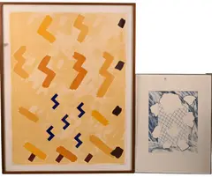 William Tillyer, Vase I, 1975, Screenprint
