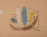 Poire CoupÃ©e, Verre, Pipe by Pablo Picasso, Lithograph, offered Oct 2025
