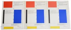 Piet Mondrian, and Michel Seuphor (Belgian 1901-1999) Posters "Textual", 1928, Lithograph posters in red, blue and yellow with text