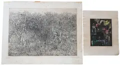 Gabor Peterdi, Fall, 1957, Drypoint etching