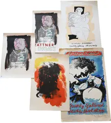 Abraham Rattner, Kennedy Galleries Feb.11th to March 8th, 1970, 1970, Lithograph poster Pencil