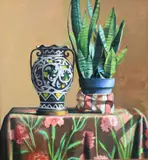 Stephen Tanis, Snake Plant, Oil on canvas