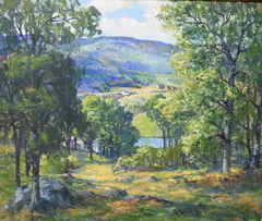 Paul E. Saling, Sunny Day, Oil on canvas