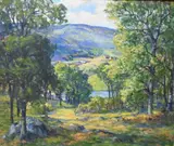 Paul E. Saling, Sunny Day, Oil on canvas