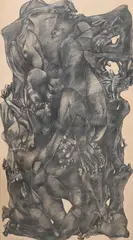 Incarnation by Robert DeCarlo, 1978, Charcoal on paper, offered Oct 2025