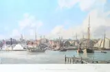 John Stobart, â€œHartford, a View of the State House from the Connecticut River Waterfront in 1876â€