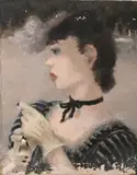 Dietz Edzard, Au Lac, Oil on canvas
