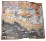 Frank DuMond, Autumn in Lyme, Oil on loose canvas