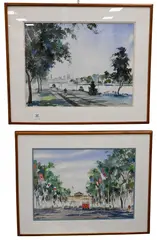 Howard N. Watson, Schuylkill River, Watercolor on paper