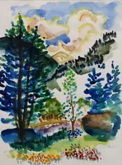 Peter Dean, Colorado Spring, Watercolor