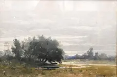 Melbourne H. Hardwick, Summer Landscape, Watercolor and gouache on paper
