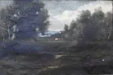 Patrick Vincent Berry, Pastoral Landscape with Cows and Distant House, Oil on canvas Name