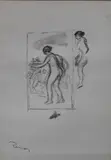 Pierre-Auguste Renoir, Femme au Cep de Vigne, Lithograph, fifth variant from L'Album des Douze Lithographies Originales