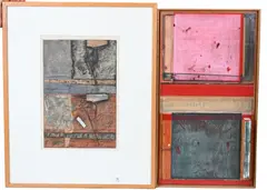 Douglas Vogel, Abstract Composition, Mixed media on paper