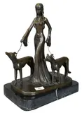 Otto Poertzel, Aristocrat, bronze on black marble base