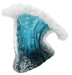 Paul DeSomma, and Marsha Blaker "Wave", 2008, Mixed media art glass sculpture