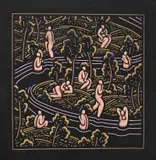 Robert Gordy, River Bathers, Silkscreen on black paper
