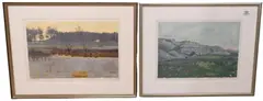 Twilight by Gordon Mortensen, 1976, Woodcut, offered Jun 2025