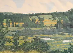 September by Gordon Mortensen, Woodcut, offered Jun 2025