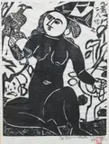 Shikō Munakata, Hawk Woman