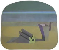 Fernando Maza, British Ambition in the River Plate II, 1969, Oil on canvas on bentwood stretcher bars