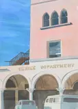 John Button, Venice Department, 1976, Watercolor