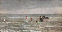 Walter Stuempfig, Bringing in the Nets, Oil on canvas