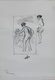 Pierre-Auguste Renoir, Femme au Cep de Vigne, Lithograph, fifth variant from L'Album des Douze Lithographies Originales