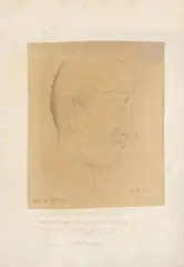 Carlo Carrà, Ritratto di Soffici, 1918, pencil on paper