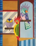 Fortunato Depero, Civetta e pappagalli